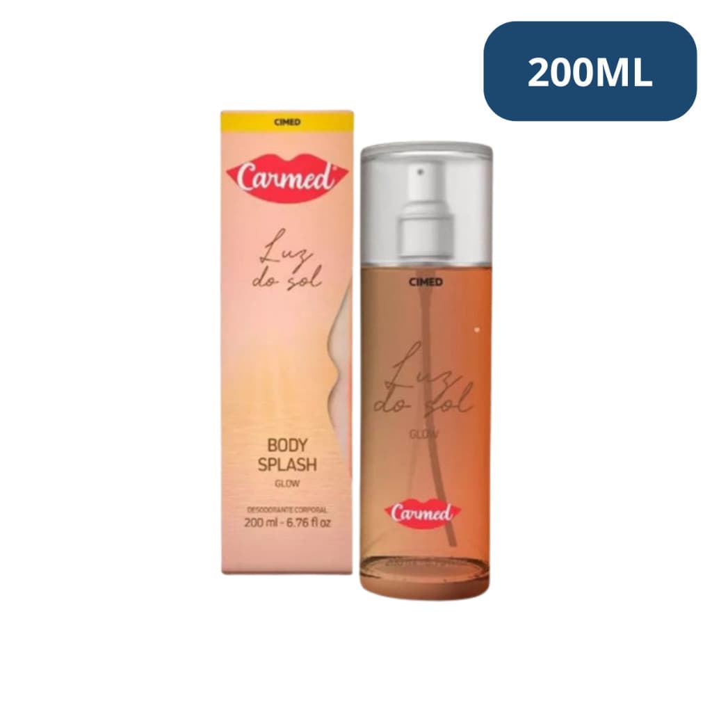 Carmed Body Splash Corporal Glow Luz Do Sol 200ml