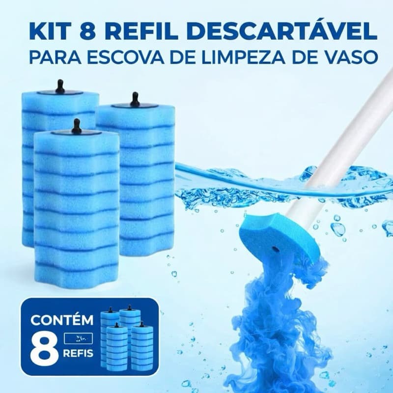 Refil para Escova de Limpeza Sanitária Unidades Descartável