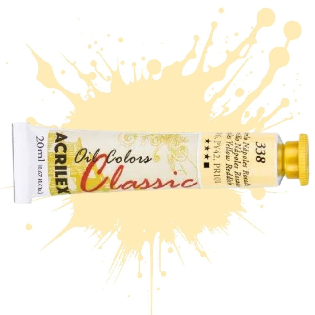 Tinta Oil Colors 20ml 338 - Amarelo Nápoles