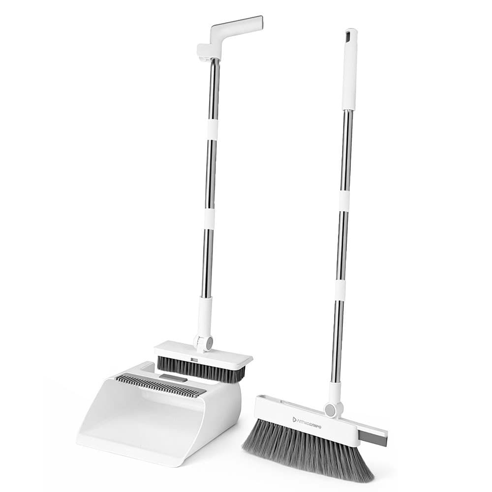 Kit Vassoura Rodo e Pa 4 em 1 Multiuso Artiko Lympo Com Esfregão