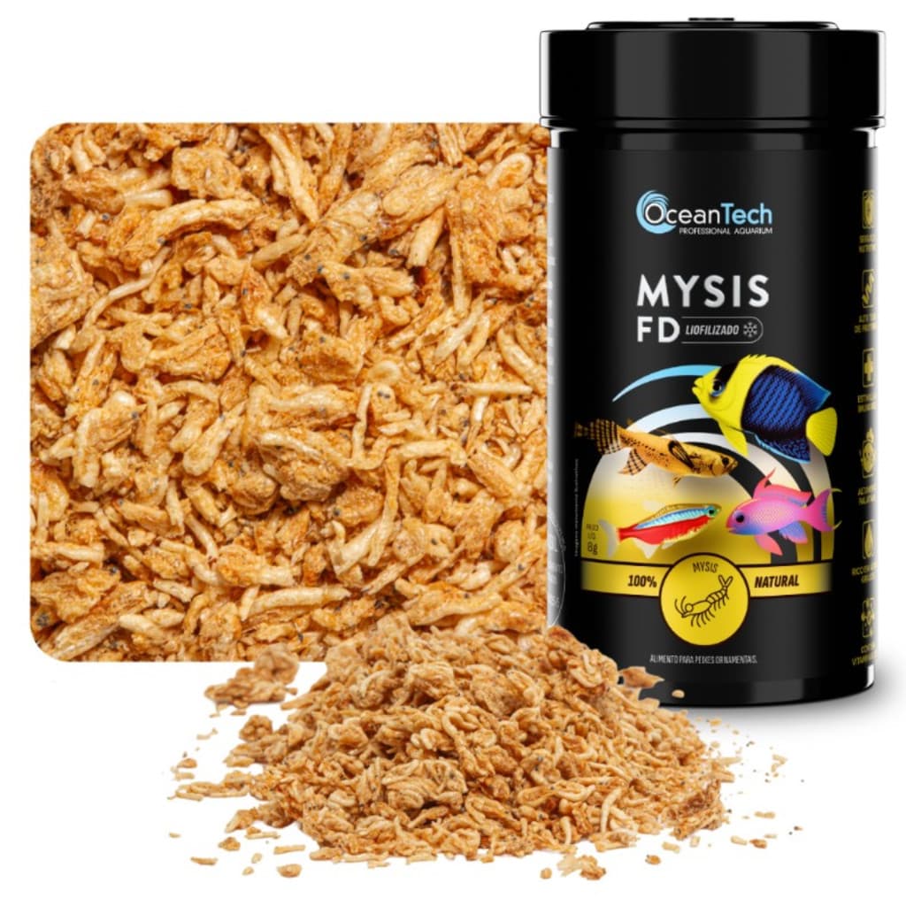 Mysis Fd 12g Liofilizada Ocean Tech Peixe Betta Guppy Ração