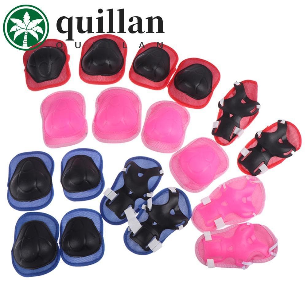 QUILLAN Joelho Cotovelo Almofada Define Joelheiras Para Crianças Menino Menina Patinação Ciclismo Esportes Ao Ar Livre G