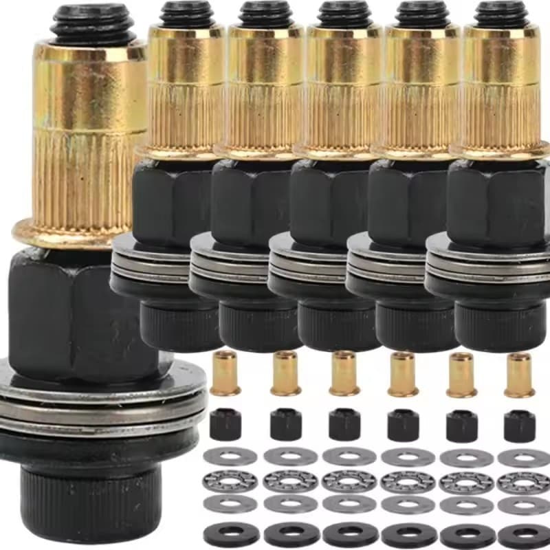 1/2/4 Conjuntos De Kit De Ferramentas De Rebitagem Manual De Troca Rápida M3-M8 , Cabeças De Rebite De Aço Carbono Com S