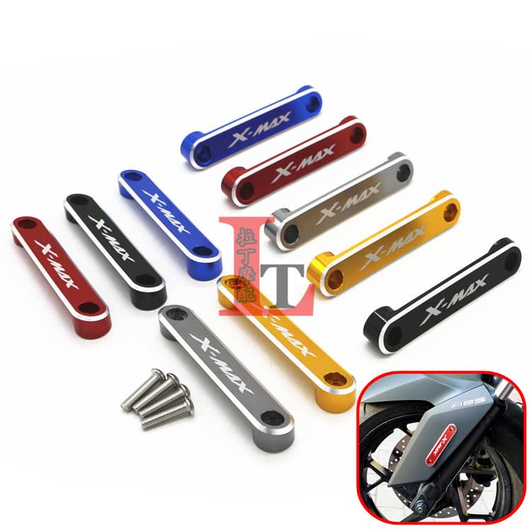 Adequado para Yamaha XMAX300 250 17-22 modificado frente capa de poeira liga alumínio frente Fender capa decorativa