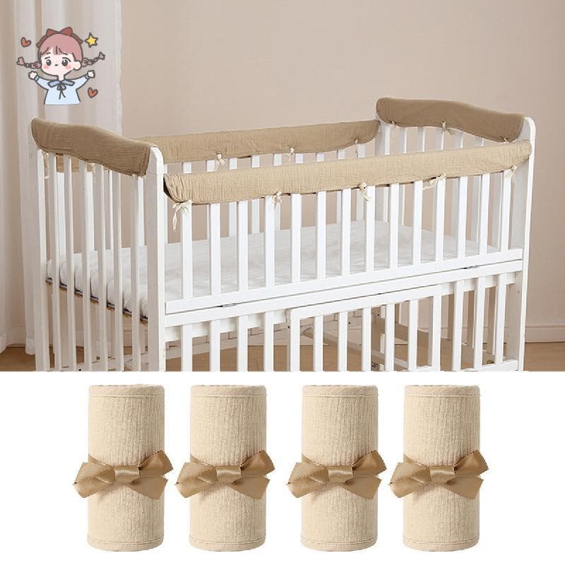 Conjunto Protetor De Capa De Trilho De Berço Para Berços Padrão , Enrolada , Guarda Grosso , Proteção De Dentição , Cama