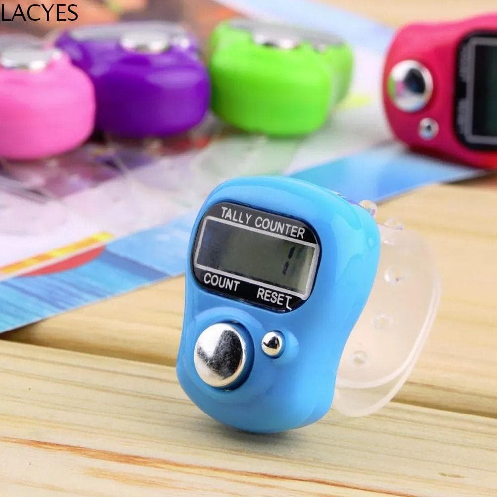 Contador De Contagem De Anel De Dedo LACYES , Linha De Tricô Digital Eletrônico , Mini Contadores De Curso Portáteis