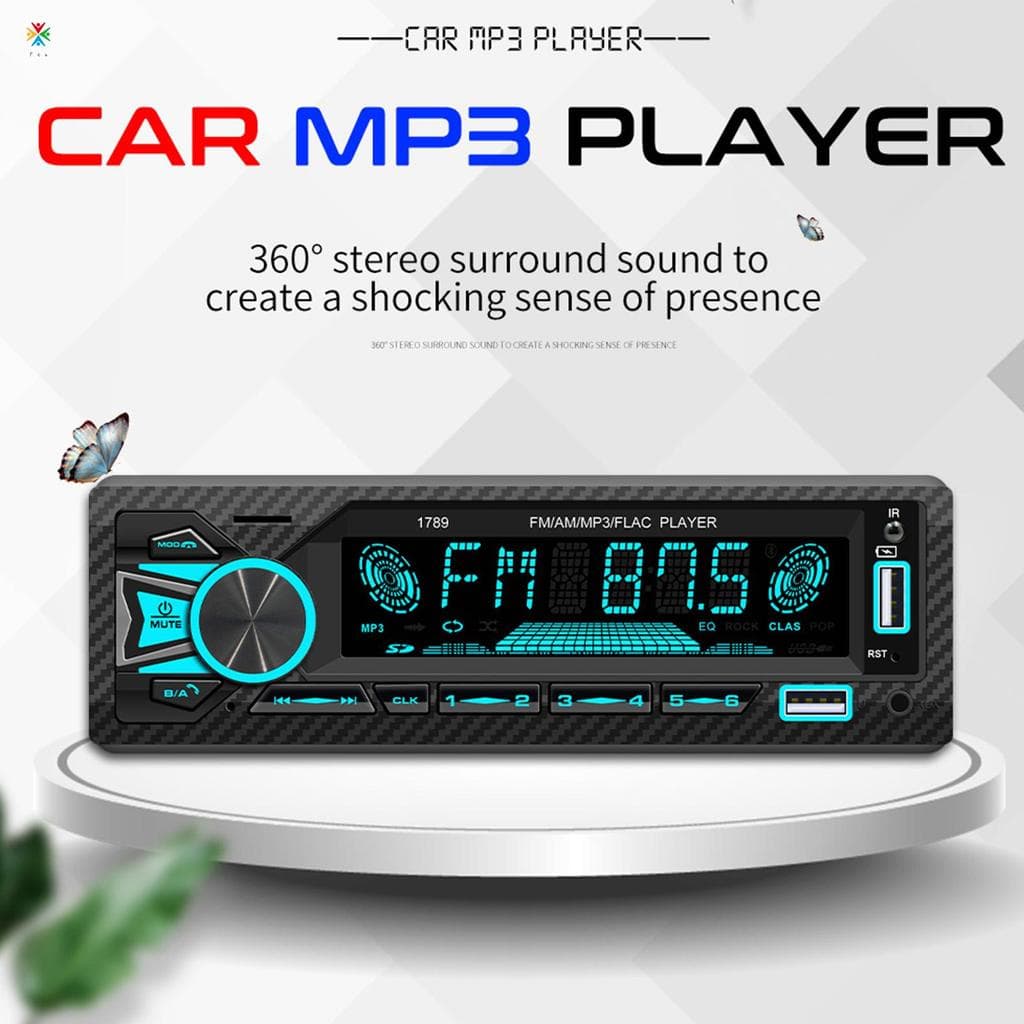 Bluetooth Car MP3 Player-Amplificador De Som Hi-Fi De Rádio USB SD Para Áudio Universal No Carro