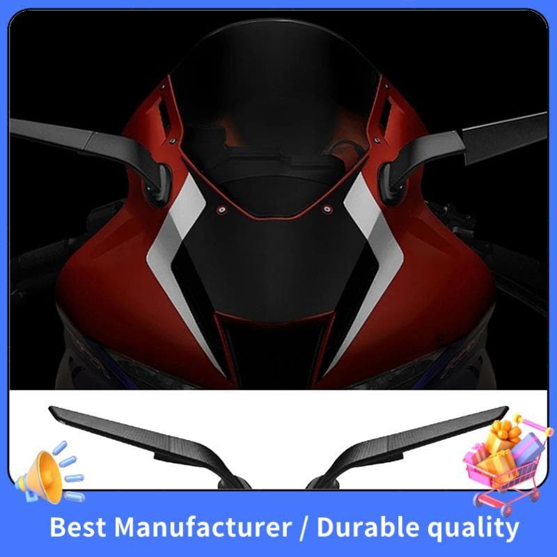 Espelhos Retrovisores Para Motocicleta , Asa De Vento , Laterais Giratórios Ajustáveis 1000RR