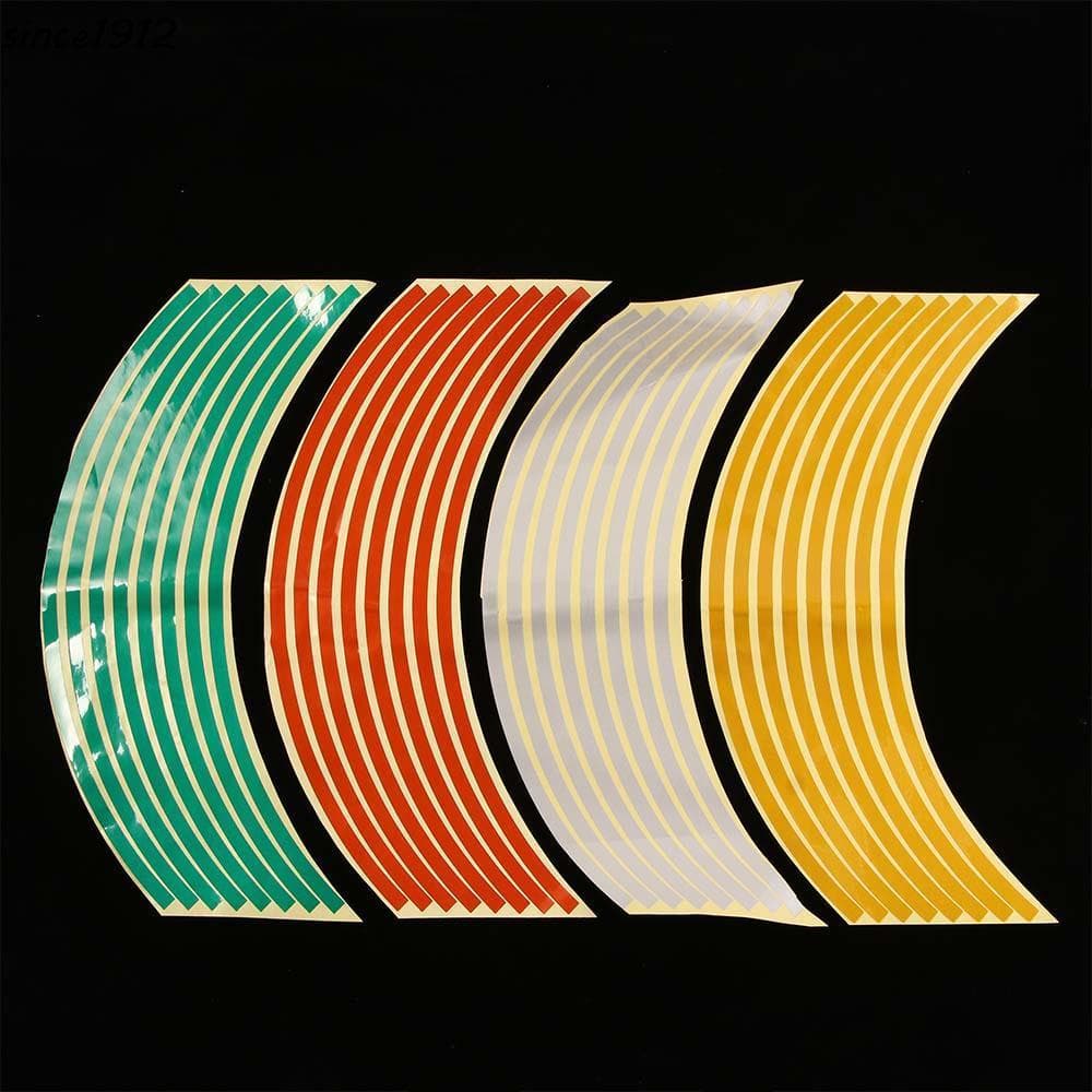 Desde Motocicletas Roda Adesivo Listras Reflexivas Adesivos De Carro Bicicleta 17 " 18 " Fita Listrada De Aro