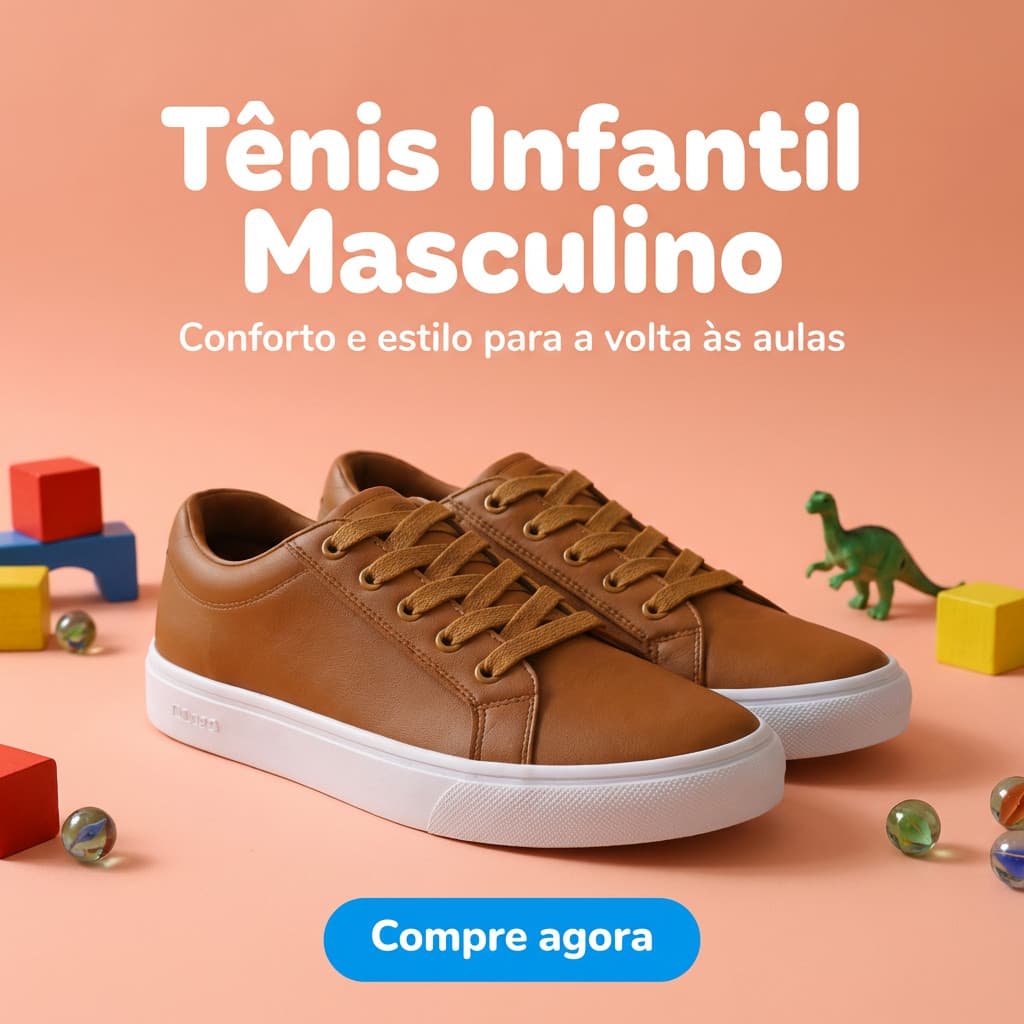 Tênis Infantil Casual Minimalista Versátil Solado Antiderrapante - Promoção Relâmpago