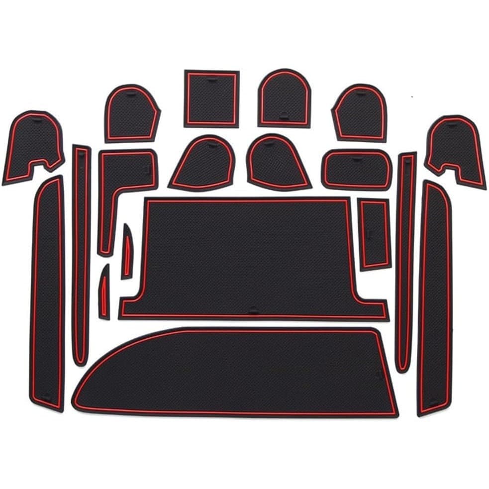 Almofadas De Slot De Porta De Carro Para Toyota VOXY 80 Noah , Tapetes De Console Central , Ranhura , Suporte De Copo , 