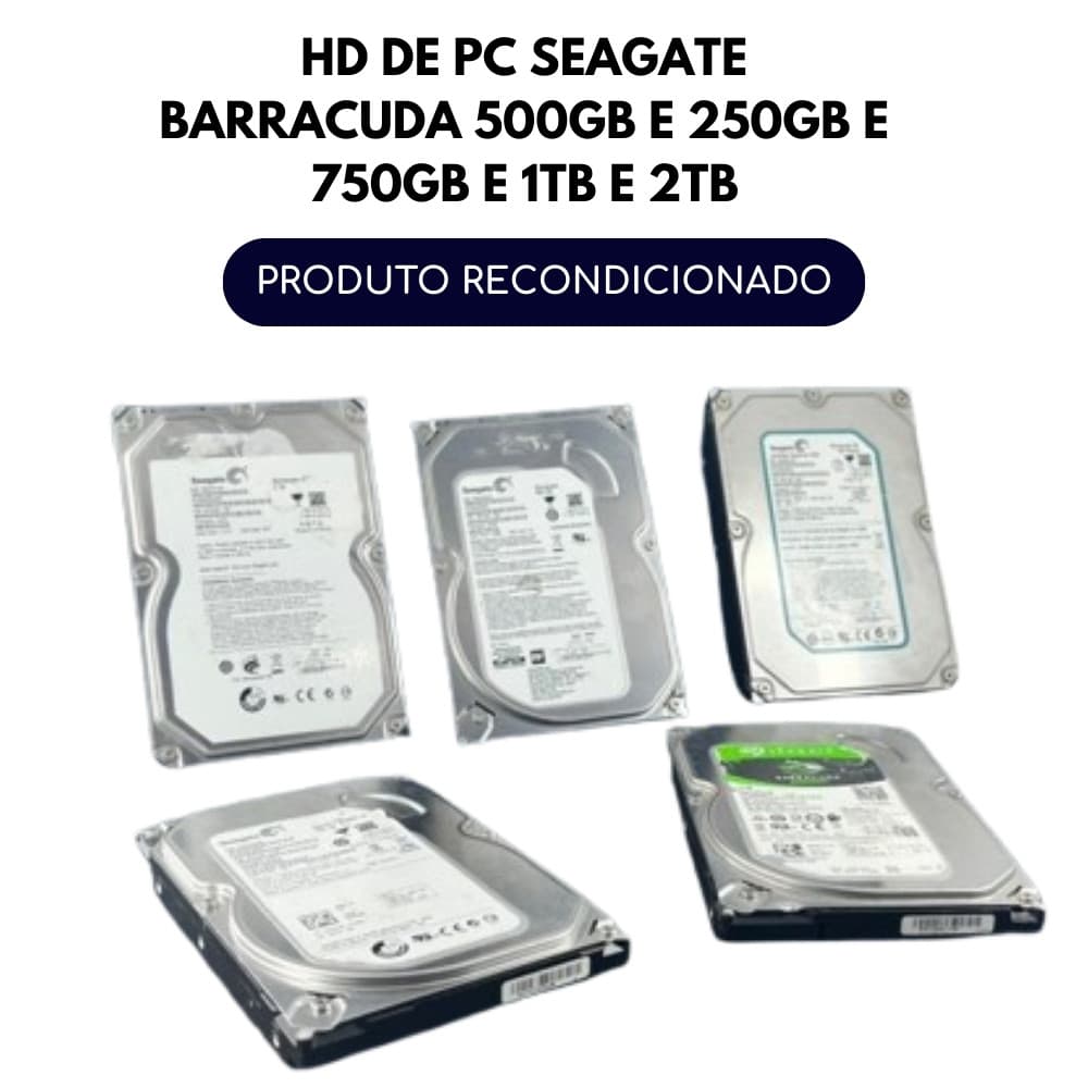 HD Seagate Barracuda Desktop - Várias Capacidades