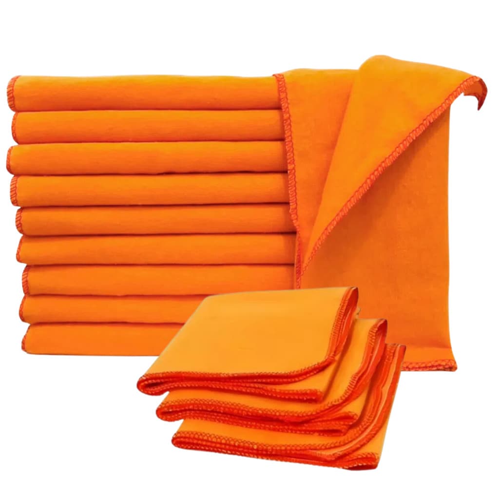 Kit Com 12 Flanelas Pano de Limpeza Profunda Flanelas Multiuso  Material de Limpeza 30x40 cm