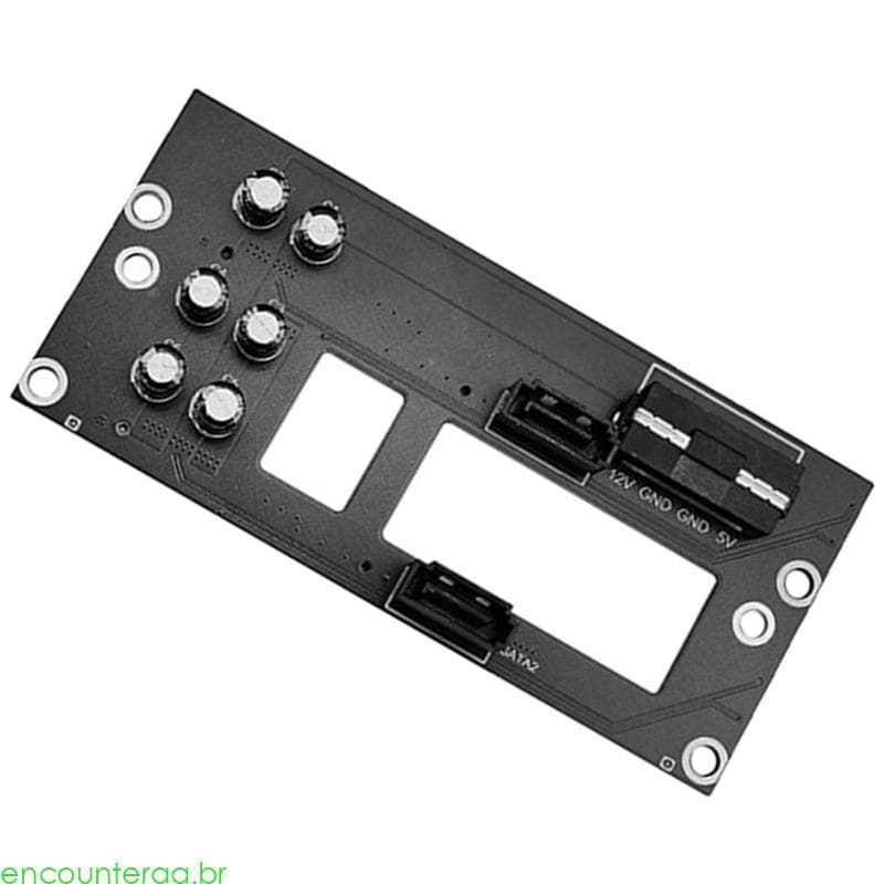 Encouteraa Double 2 5 3 5 Polegadas Backplane Placa Adaptadora Chassi Potência 4D