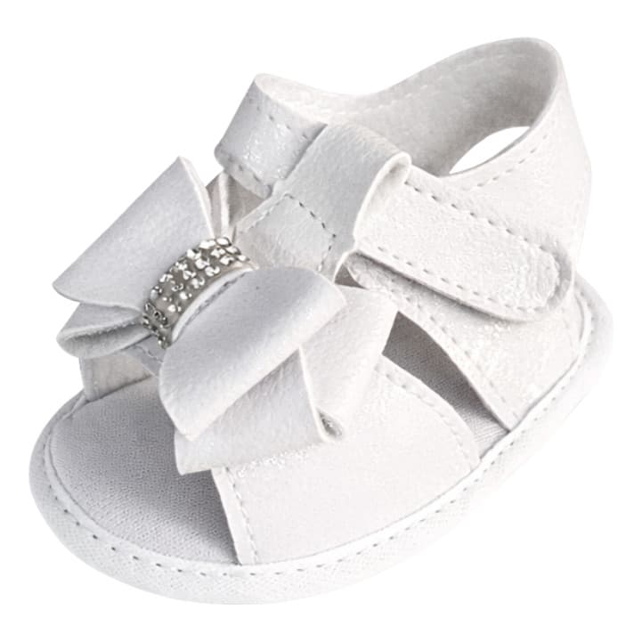 Sandalia Bebe Menina Laço Verão Confortavel Glitter Luxuosa