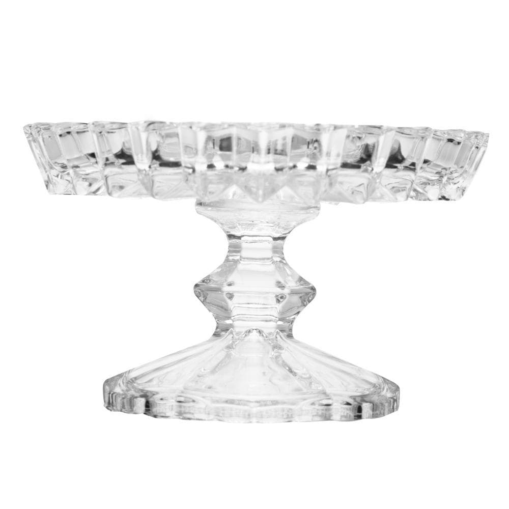 Prato com Pé Geneva Wolff 14cm x 14cm x 8cm Cristal