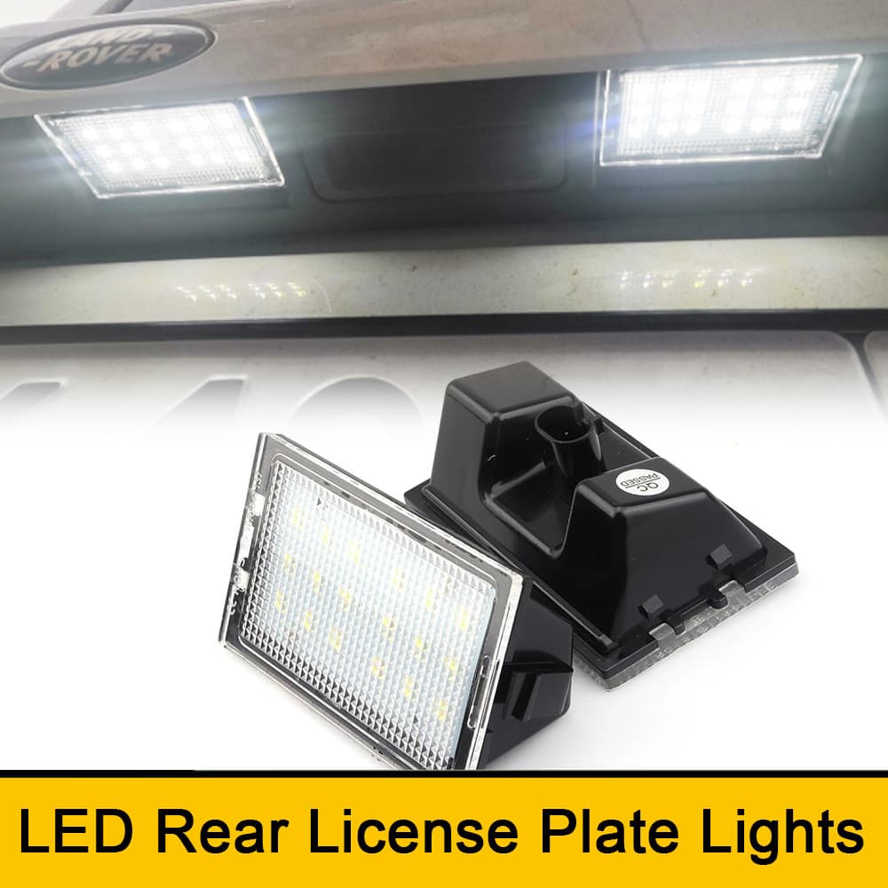 6000K Nenhum Erro LED Reverso Branco Lâmpadas De Luz Da Placa De Licença Para Land Rover Discovery Freelander Range Spor