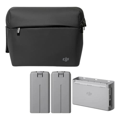Kit Fly More Combo 2 Baterias Hub Bolsa Dji Mini 2 Mini 2 Se Cinza