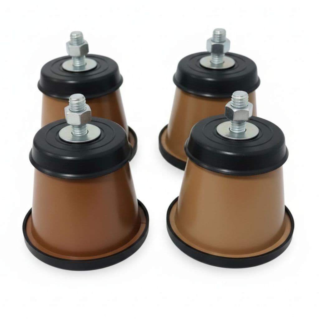 Rodízio Universal 4 Pés Marrom 380kg Capacidade Mova Eletrodomésticos sem Esforço Limpeza Prática