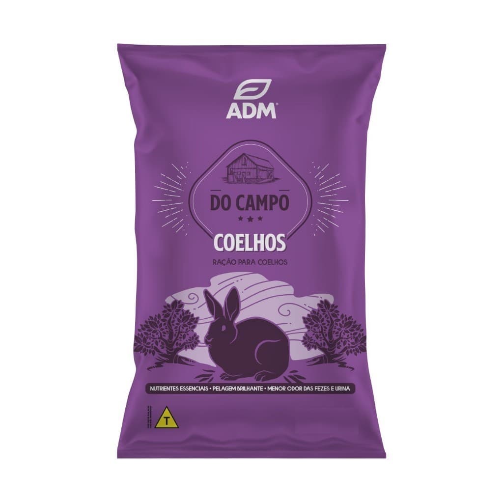 Ração Natural Adm Presence Para Coelhos Reduz Odor De Fezes 20kg