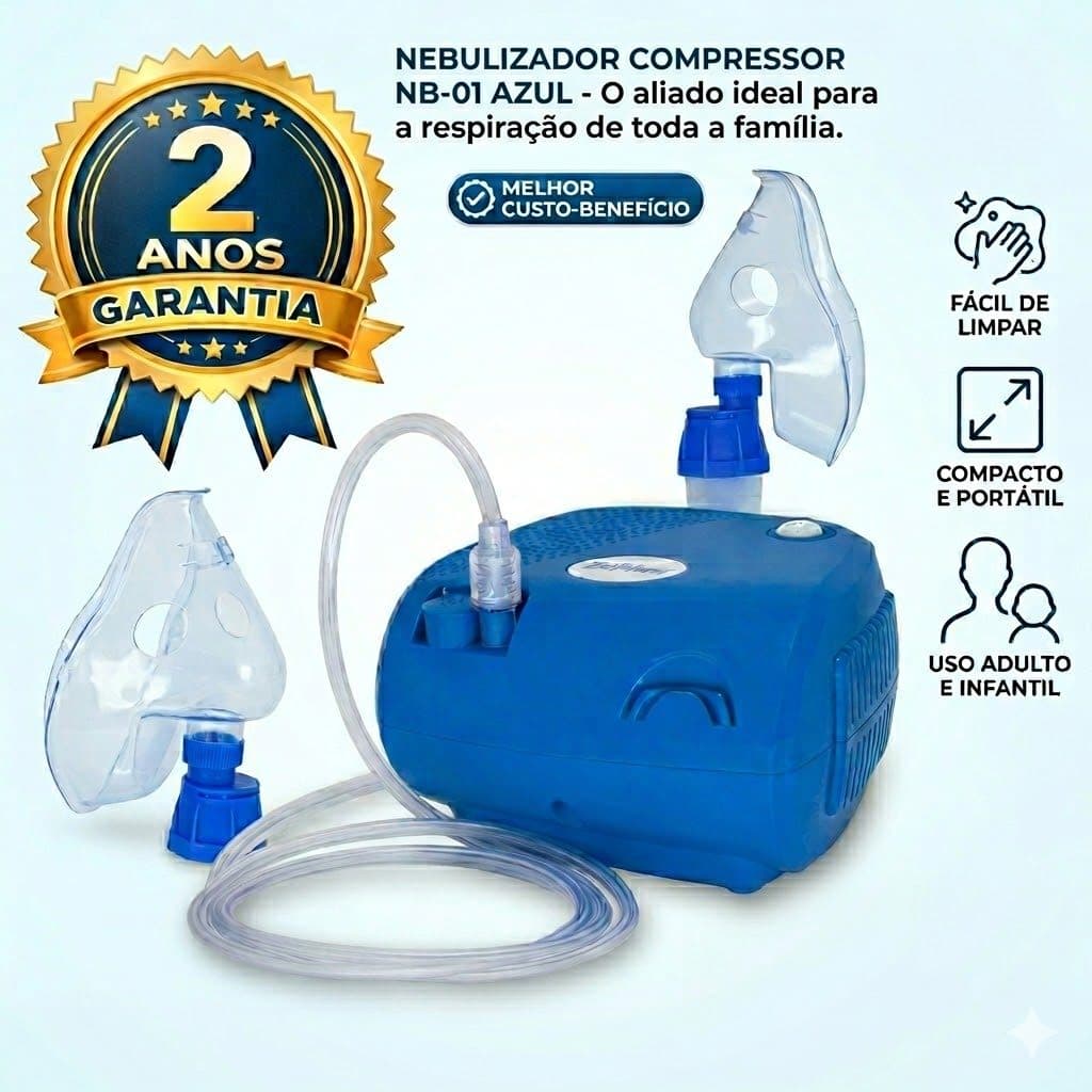 Nebulizador Inalador Adulto Infantil Compressor Techline Nb-01