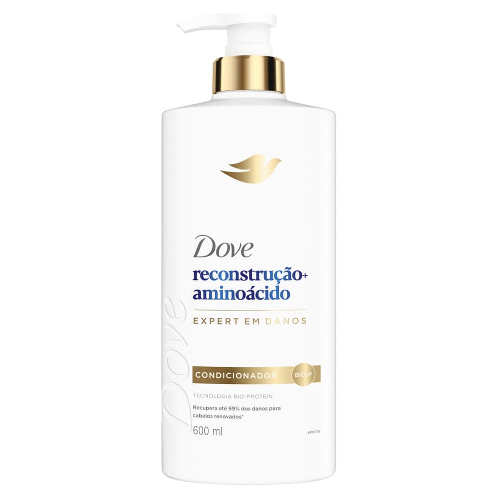 Condicionador Dove Reconstrução e Aminoácido Expert em Danos 600ml