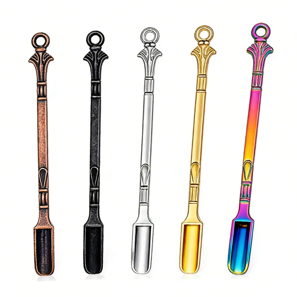 5 Pçs Mini Colher De Metal 80mm Pá Chá Para Doces Nariz Sal Garrafa De Café Cru Ferramenta De Medição