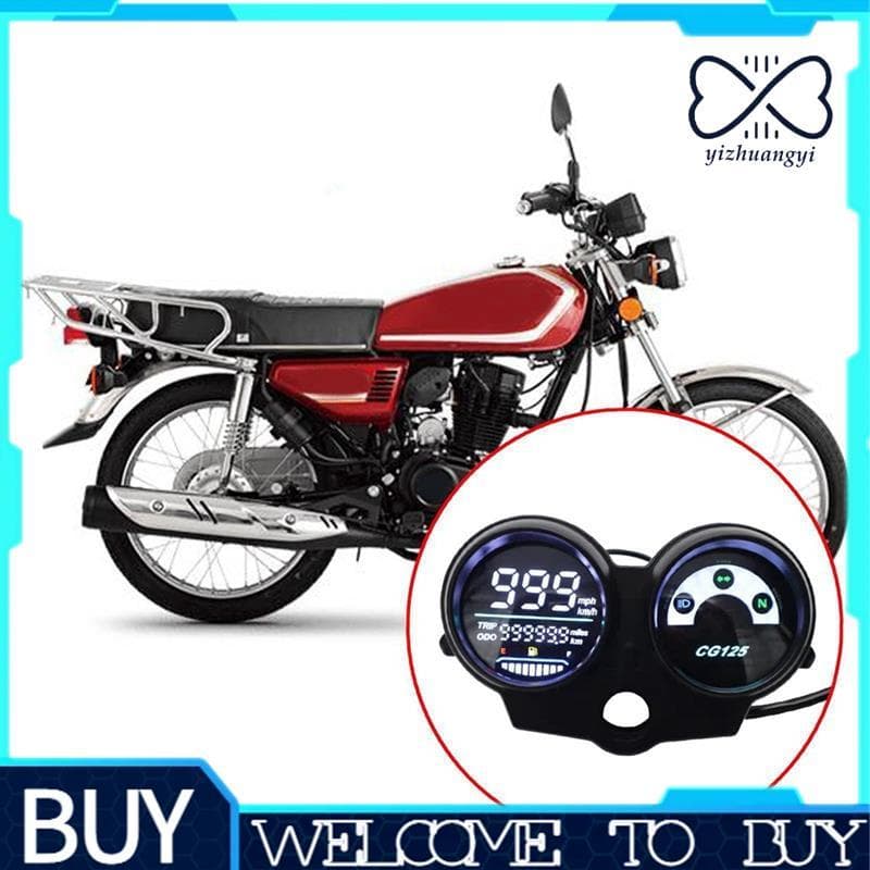 1PC Motocicleta LED Painel Digital Peças Tacômetro Velocímetro Medidor Para CG125 Substituição