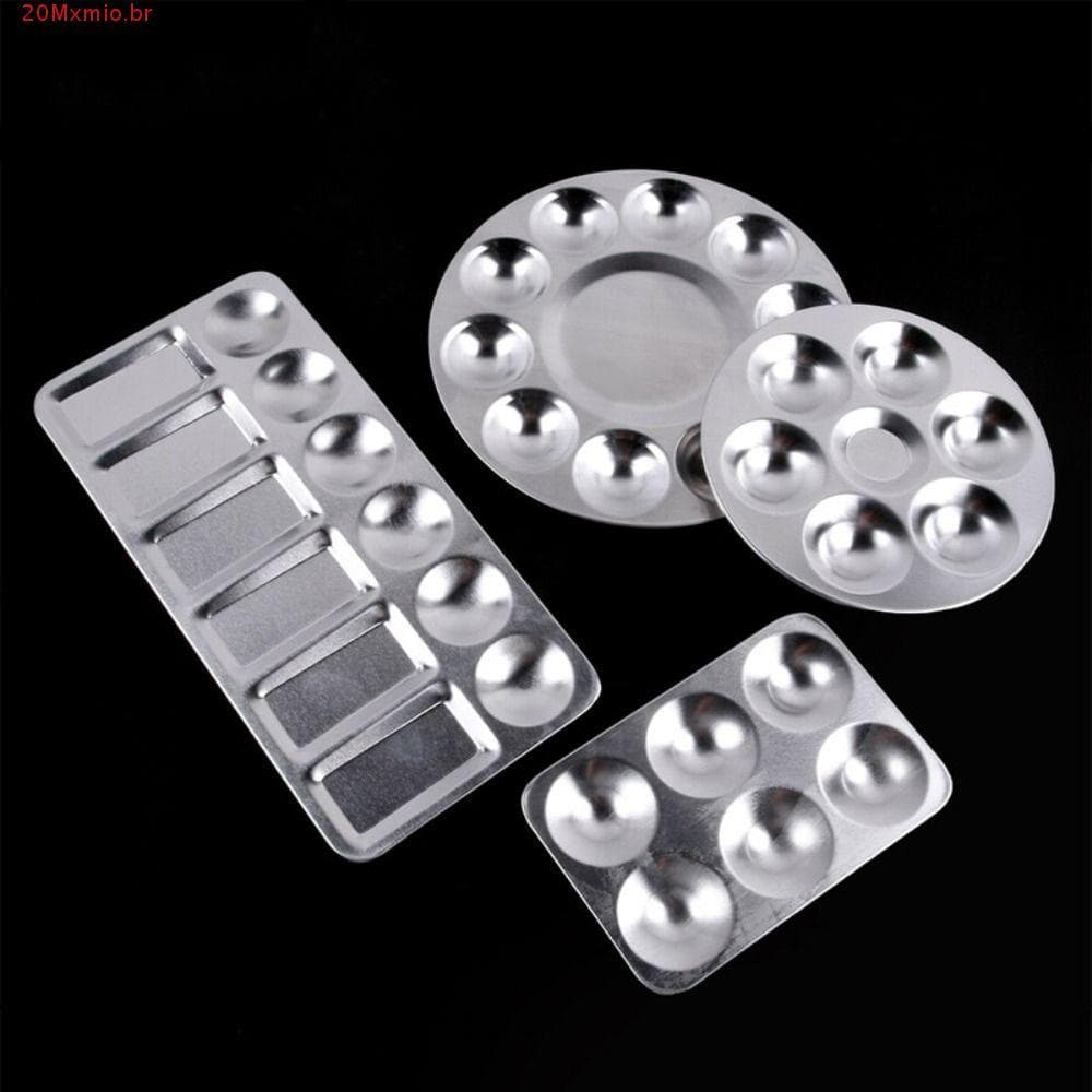 Bandeja De Pintura Em Aquarela MXMIOB , Paleta Reutilizável Redonda Quadrada , Mistura De Fácil De Enxaguar DIY