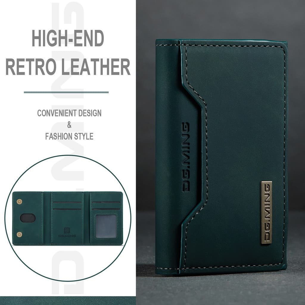DG.MING 2em1 Bolsa Magnética Destacável De Luxo De Couro Para Carteira Telefônica Capa De Manga