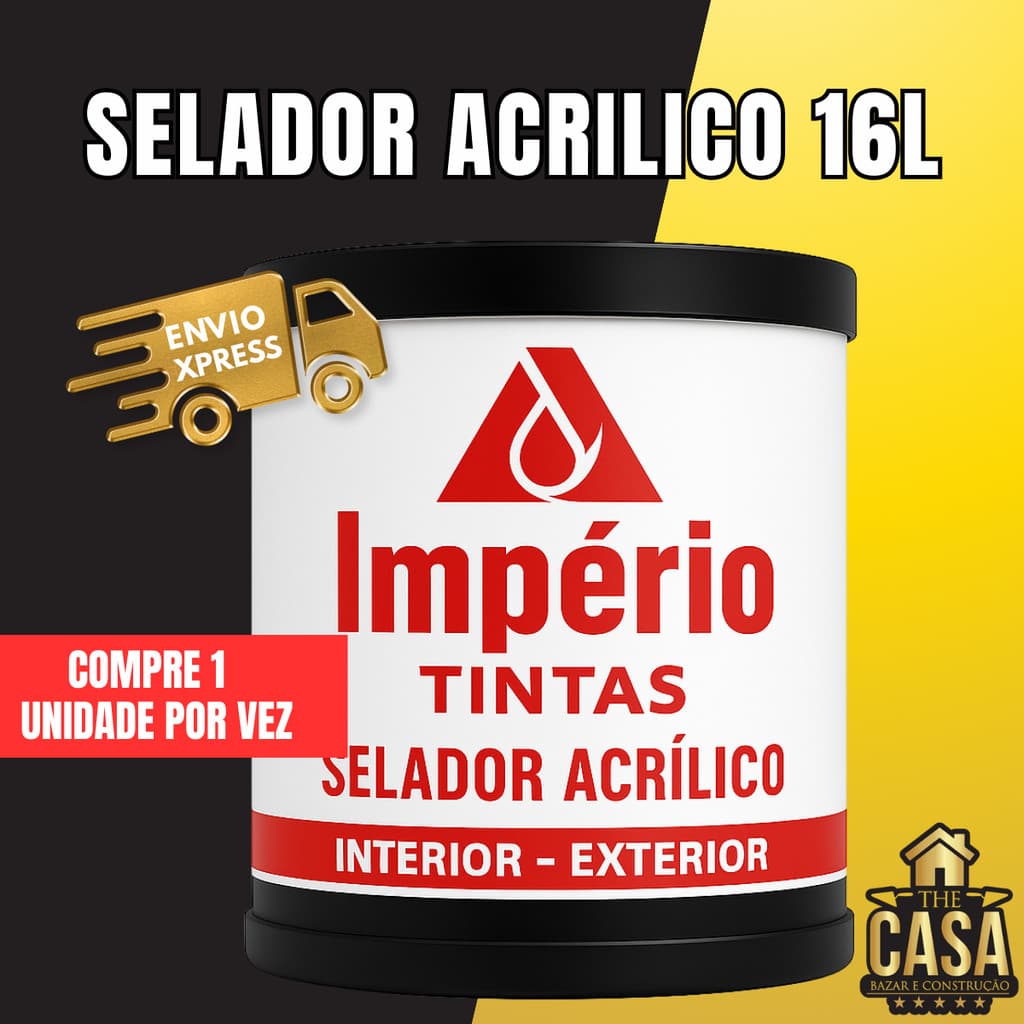 Selador Acrilico Profissional Branco Interno e Externo 3,6L 16L Império Fundo Preparador de Paredes