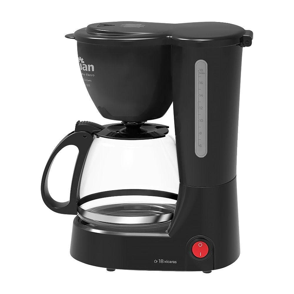 Cafeteira Elétrica CF102 18 Xícaras 650W Jarra de Vidro Filtro Permanente Kian 127V