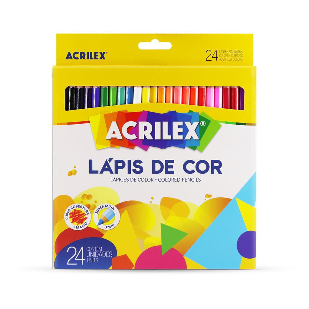 Lápis de cor 24 cores 09694 Acrilex