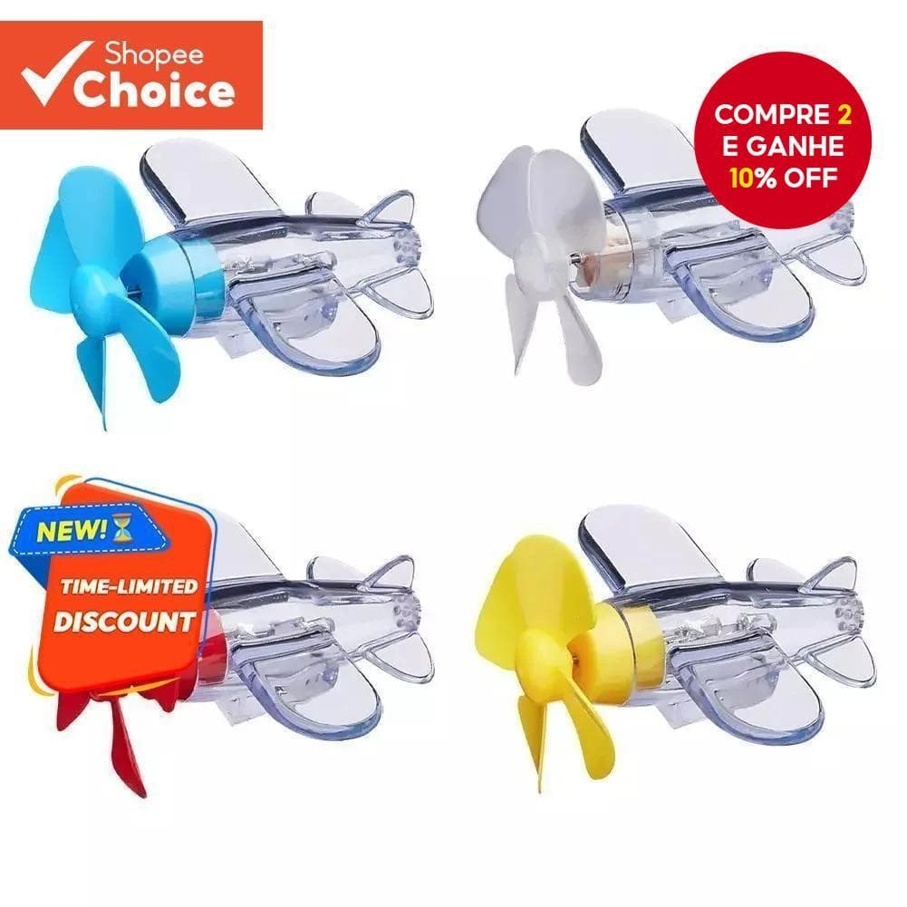 Luz LED De Geração De Energia Eólica-Ornamento De Avião De Equitação Seguro Para Motocicleta Guidão E Espelhos Retroviso