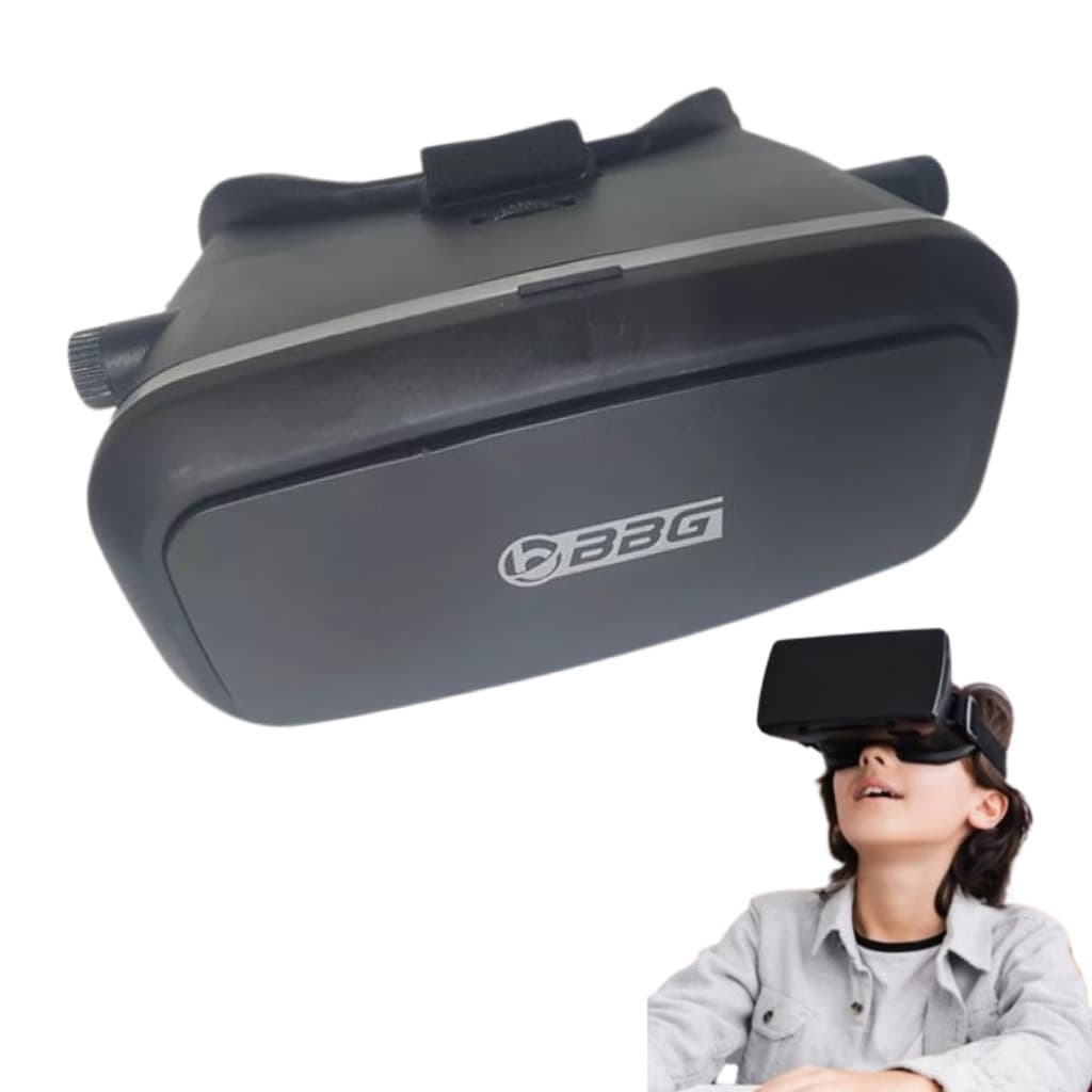 Óculos Realidade Virtual 3D VR Box Com Controle Bluetooth – Ajuste De Foco, Lentes HD e Conforto Para Jogos e Filme