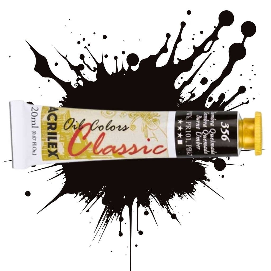 Tinta Oil Colors 20ml 356 - Sombra Queimada