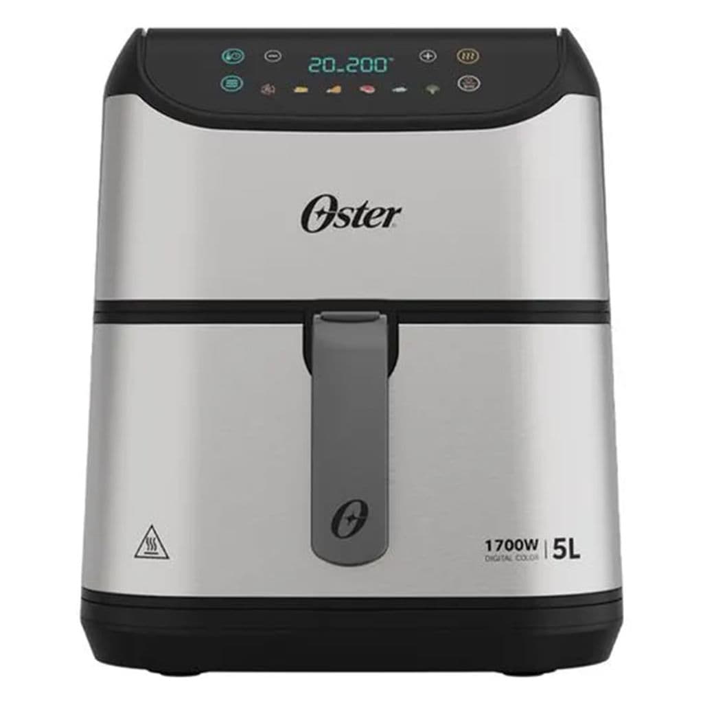 Fritadeira Elétrica Oster com Painel Digital Inox Preta 5L