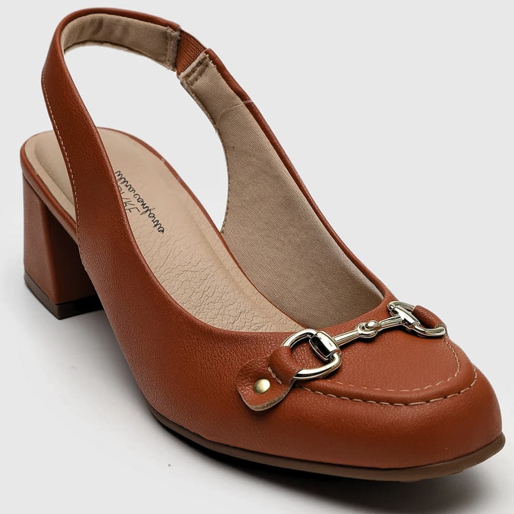 Sapato Scarpin Aberto Feminino Salto Bloco Conforto Modare 7373.116.21736