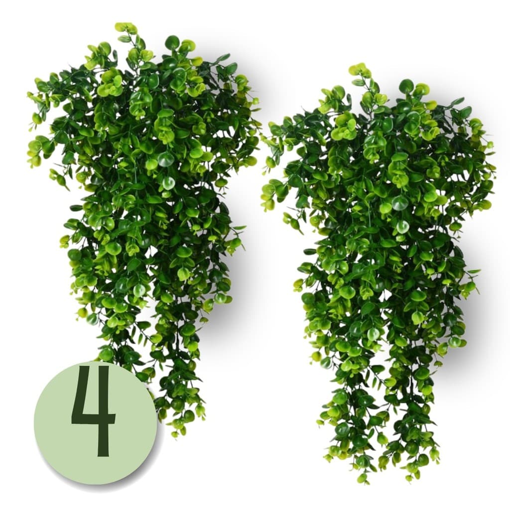 Planta Eucalipto Pendente Samambaia Artificial Decoração