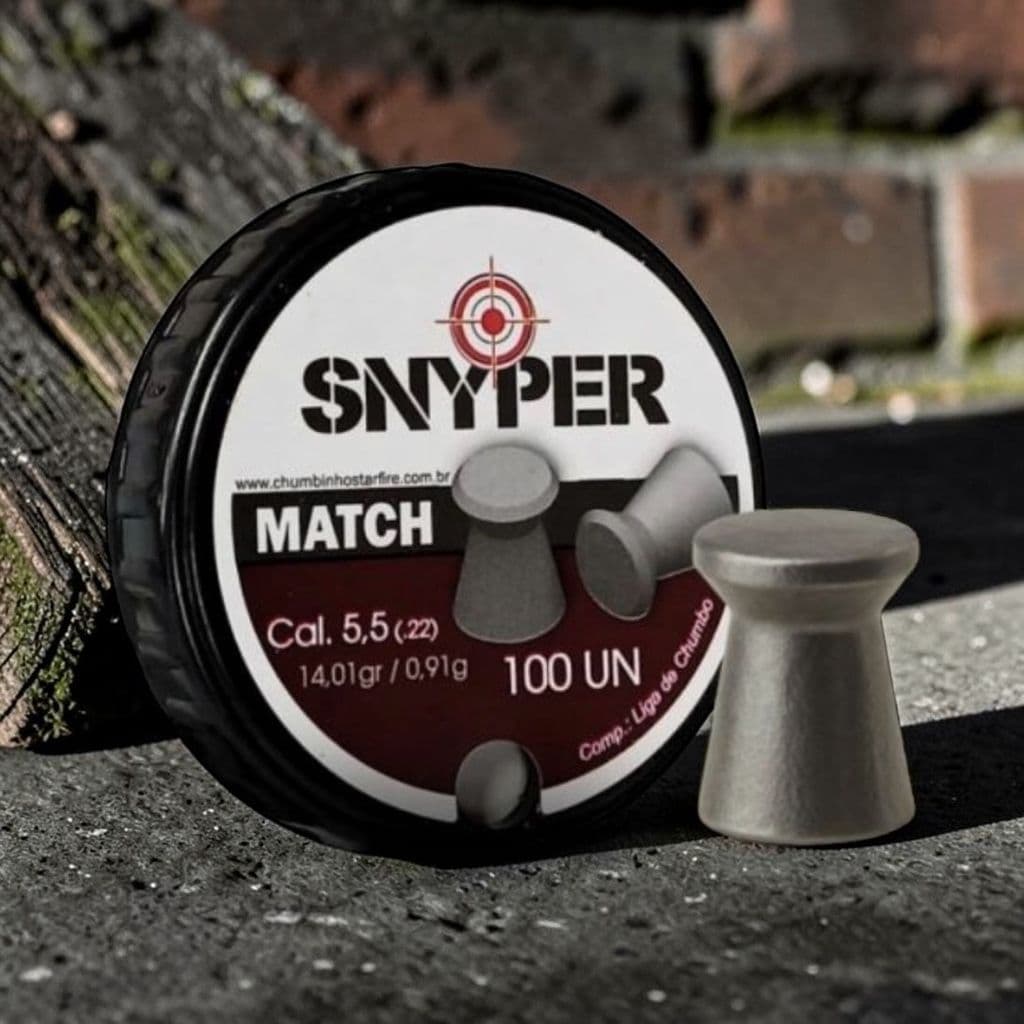 Chumbinho Precisão MATCH Snyper 5.5mm - 100 un 