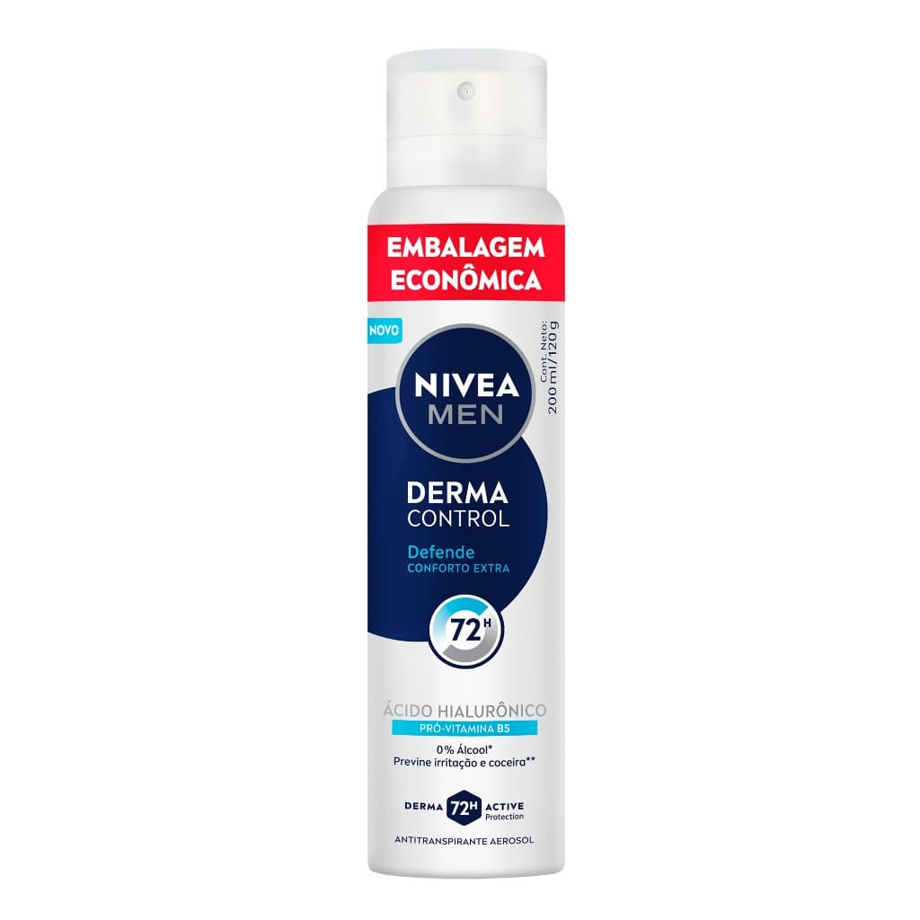 NIVEA MEN Desodorante Aerossol Derma Control Defende 200ml BBB 26