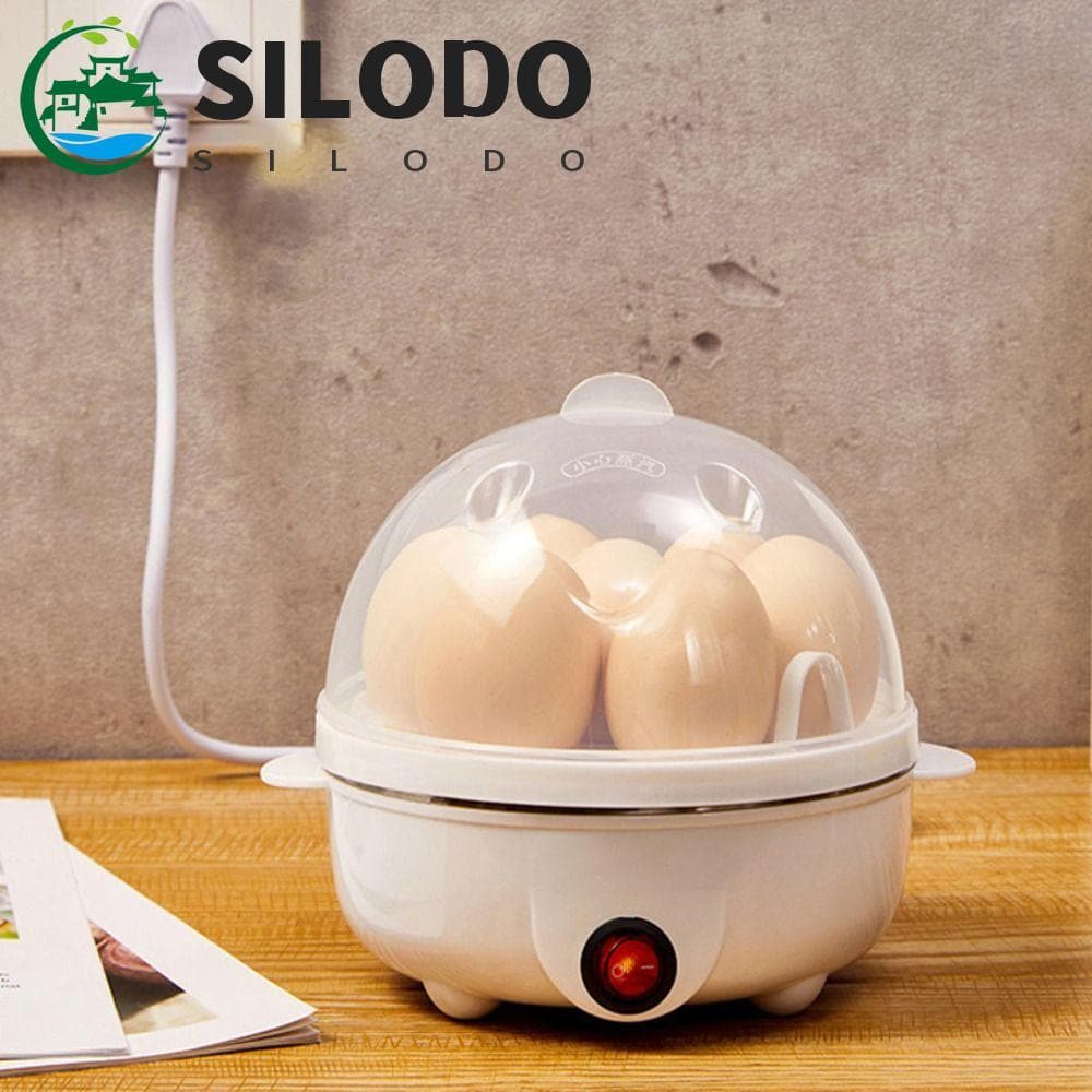 SILODO Panela Elétrica Para Ovos Cozidos No Vapor Multifuncional Alimentos A Poacher Egg Aquecedor Café Da Manhã Cozinha