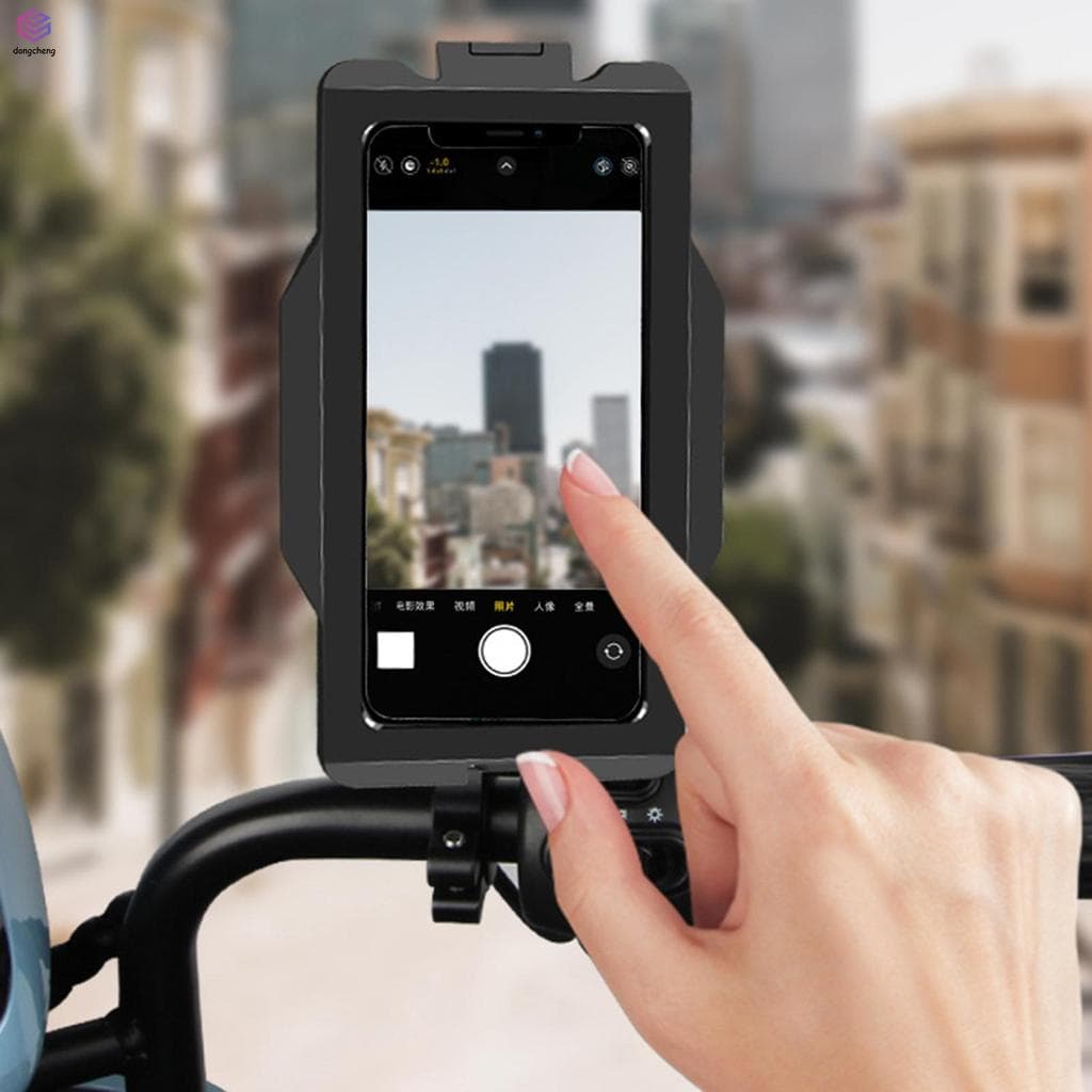 Suporte De Telefone À Prova D'água Para Motocicleta , Guidão De Bicicleta , Liga De Alumínio , Capa De Chuva , Compatíve