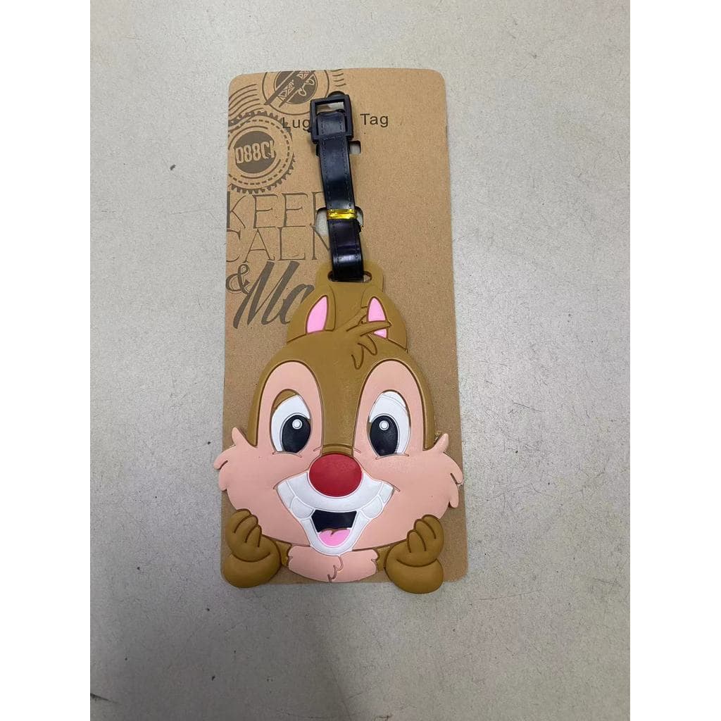 Etiqueta de bagagem fofa indispensável para viagem Etiqueta de bagagem de esquilo de três olhos TRAH