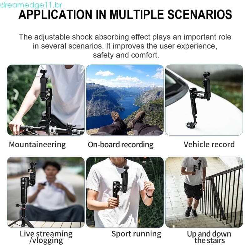 dreamedge11 Função Estabilizador À Prova Choque Caso Para Bolso 3 Entusiastas Vloggers Viagem