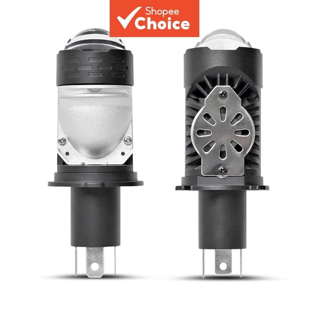  H4 10000LM LED Farol, Ventilador Duplo Turbo, Lente Projetor de Alumínio para Iluminação Duradoura de Motocicleta