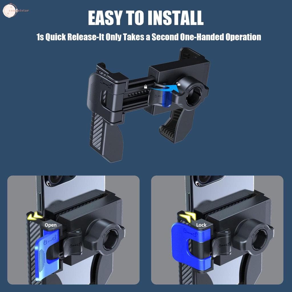 Suporte Do Telefone Móvel Da Bicicleta Motocicleta Liberação Rápida Guiador Braçadeira Para Acessórios De Montagem