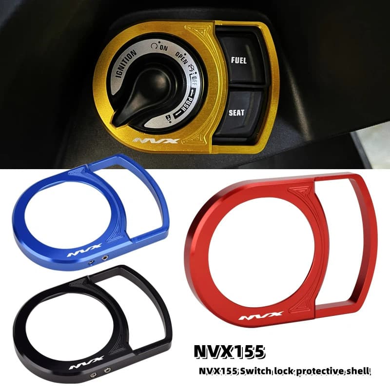 Para Yamaha 2017-2023 AEROX155 Modificado Fechadura Da Porta Elétrica Capa NVX155 Chave Decoração Acessórios De Proteção