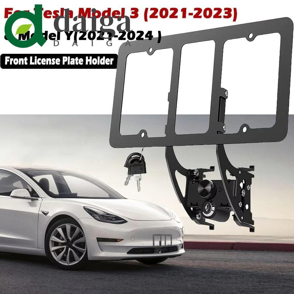 Tampa Da Placa De Licença DAIGA , Sem Broca Com Suporte De Frontal Trava , Prática