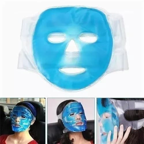 Máscara Térmica De Gel Rosto Facial Relaxante Quente Ou Fria